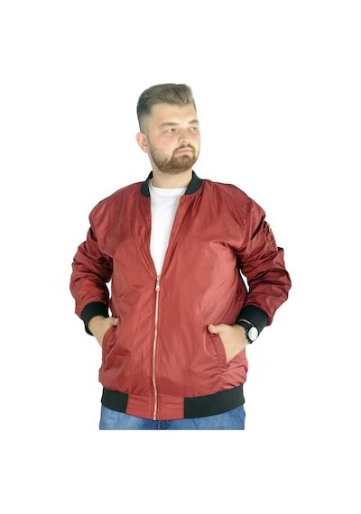 Mode Xl Erkek Kolej Mont Fermuarlı Jesica 22612 Bordo 001