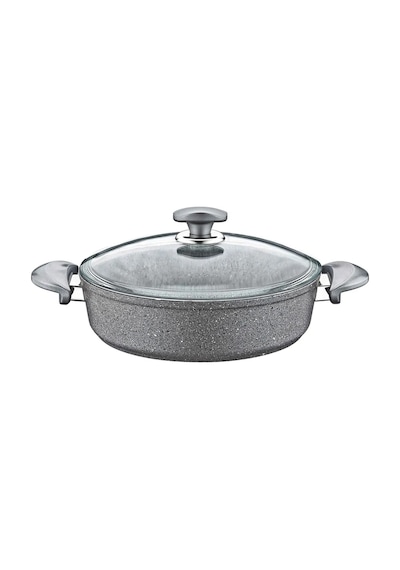 3310 2 Parça Bio Granit 28x8 Cm Karnıyarık Tencere Gri Grİ