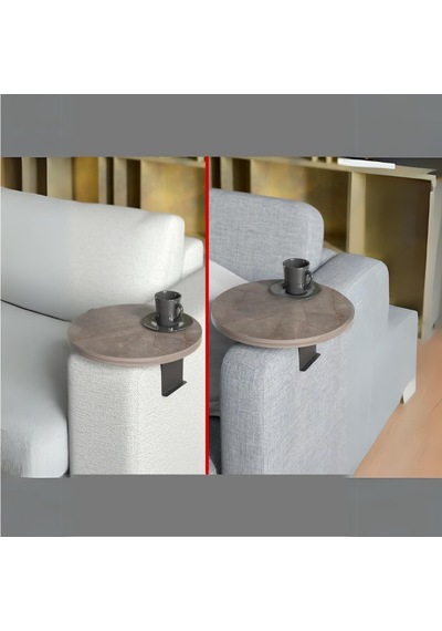 Yan Sehpa Ayarlanabilir Tepsi Dekoratif Modern Tepsi Gordion 6054