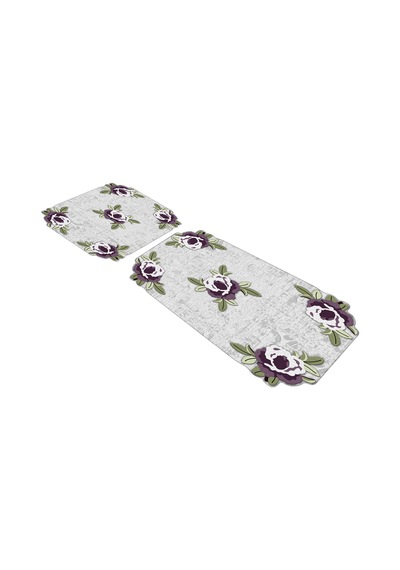 Alanur Orkide Lazer Kesim 2 Li Banyo Takimi St210fg413mr Mürdüm