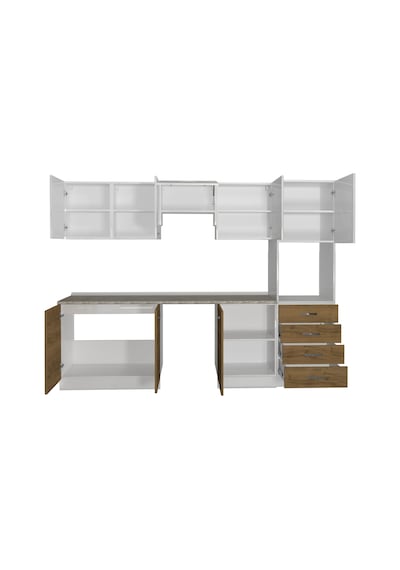 Decoraktiv Elite 280q Ankastre Boy Dolaplı Mdf Hazır Mutfak Dolabı - Tezgah Dahil - Pera - Beyaz Beyaz - Meşe Decoraktiv Elite 280q Ankastre Boy Dolaplı Mdf Hazır Mutfak Dolabı - Tezgah Dahil - Pera - Beyaz Beyaz - Meşe