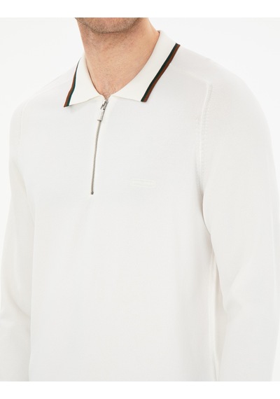 Pierre Cardin Erkek Ekru Kazak /triko 50296452-vr019 Ekru