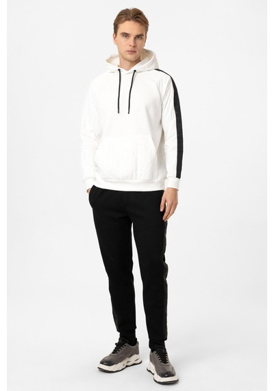 Backandbond Regular Fit Kapüşonlu Sweatshirt Beyaz