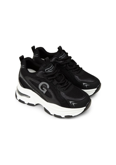 Deery Kadın Siyah Gizli Topuk Sneaker Ayakkabı - 26323zsyhp01 Siyah