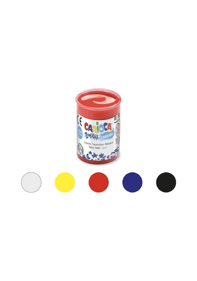 Carioca Tempera Colours Guaj Boya Seti 6 Renk x 25 ML Çok Renkli