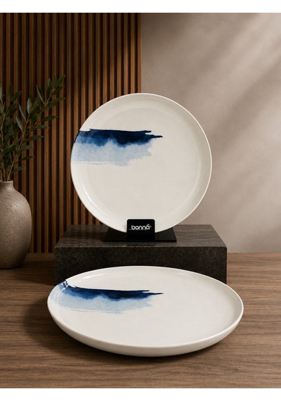 2'li Blue Wave Hygge 28cm Çukur Tabak 1500 Cc Risotto / Salata / Gourmet /sulu Yemek / Servis Çok Renkli