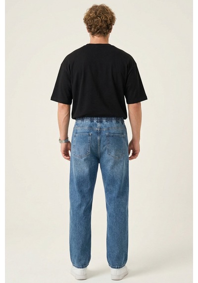 Bigdart Erkek Rahat Kesim Baggy Jean Pantolon 30076 - İndigo
