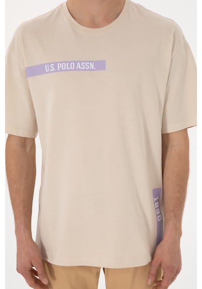 U.S. Polo Assn.  Erkek Comfort Fit Bisiklet Yaka Taş Tişört 50306904-VR049