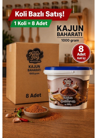 Kajun Baharatı 1000 G X 8 Adet - 1 Koli Koli Bazlı Avantaj Paketi
