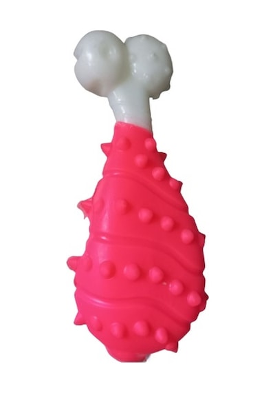 Dental Tavuk Budu Küçük Kemik 11 Cm Pembe Pembe