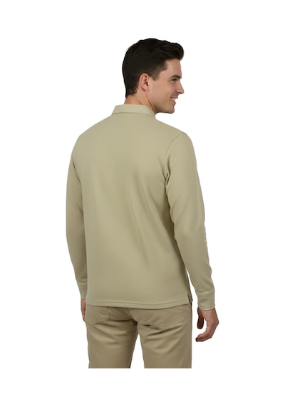 Raymons Erkek Gömlek Yaka Jakarlı Cepli Regular Fit Sweatshirt Bgl-st04957 Bej