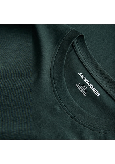 Jack & Jones Erkek Logo Detayli Bisiklet Yaka Tisört - Rush - 12298424 Çok Renkli