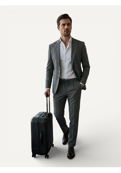 Hermose Essential Yeşil Kareli Jogger Takım Elbise