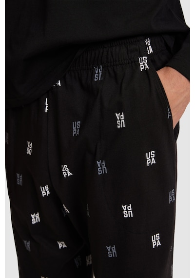 U.S. Polo Assn. Erkek Siyah Pijama Takımı 50333263-vr046
