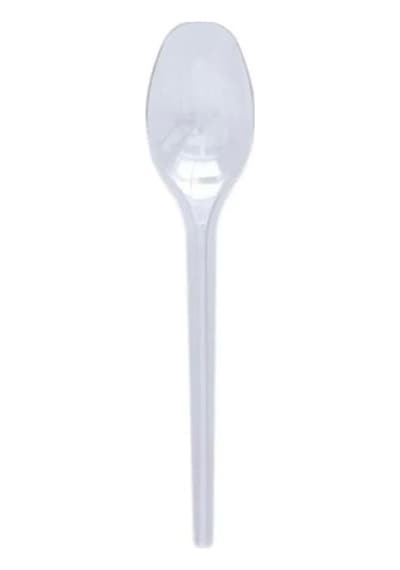 Dağyüce Plastik Şeffaf Sup Kaşık - Tatlı Kaşığı - 100 Adetlik Paket