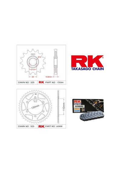 Rk Zincir Dişli Seti Yamaha Yzf R 6 2006-2020