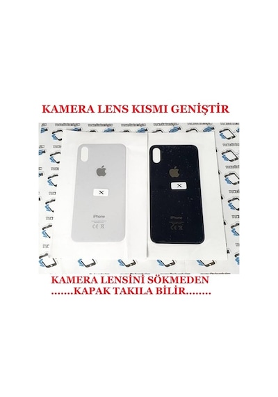 Apple Uyumlu iPhone X Arka Pil Batarya Kapağı ( Cam) (226130962)