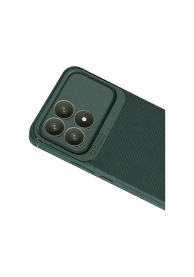 Uryport Xiaomi Poco F8 Pro Auto Focus Karbon Kapak - Koyu Yeşil