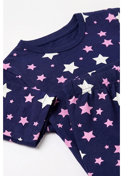 Öts Kız Çocuk Pamuklu Pijama Takımı Kısa Kol Uzun Alt Desenli Geniş Ve Rahat Kesim 474006 Renkli-6 Öts Kız Çocuk Pamuklu Pijama Takımı Kısa Kol Uzun Alt Desenli Geniş Ve Rahat Kesim 474006 Renkli-6