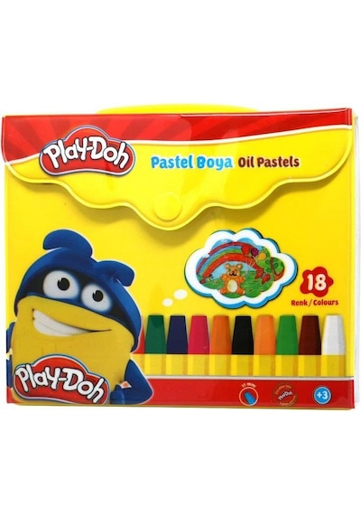 Pastel Boya- Play-doh Çantalı 18 Renk Çok Renkli