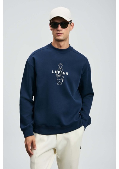 Lufian Simba Lacivert Erkek Sweatshirt 112030175 Lacivert