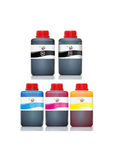 QC Epson EcoTank Uyumlu EKONOMİK Mürekkep Seti 500ml 5 Renk