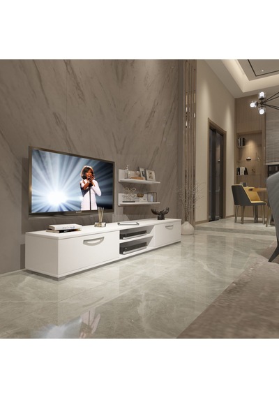 Decoraktiv Eko 4 Slm Dvd Tv Ünitesi Tv Sehpası Beyaz