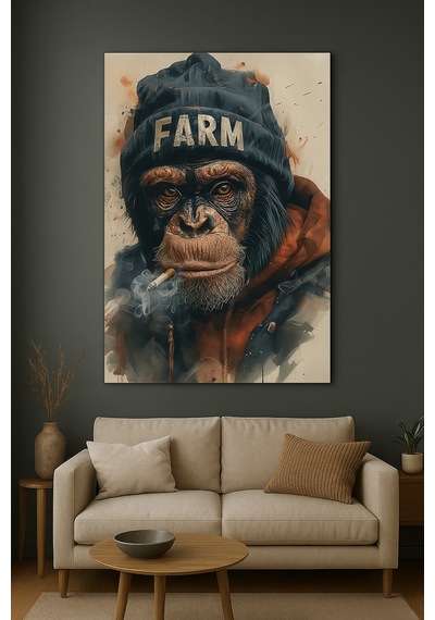 Farm Tarzı Sokak Sanatı Maymun Cam Tablo Asi Ruh Ve Modern Sanatın Buluşması Farm Tarzı Sokak Sanatı Maymun Cam Tablo Asi Ruh Ve Modern Sanatın Buluşması