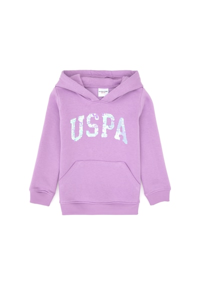 U.S. Polo Assn. Kız Çocuk Lila Payet İşlemeli Şardonlu Kapüşonlu Basic Sweatshirt 50314257-VR034 U.S. Polo Assn. Kız Çocuk Lila Payet İşlemeli Şardonlu Kapüşonlu Basic Sweatshirt 50314257-VR034