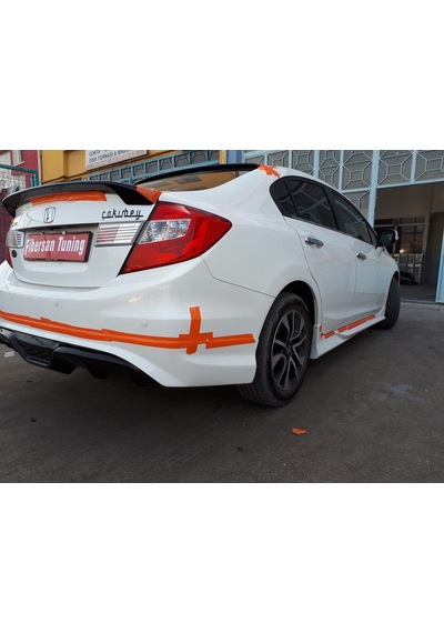 Honda Civic Fb7 2013 Custom Arka Tampon Eki ----fibersan Tuning