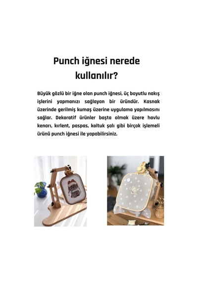 Punch Panç İğnesi Seti