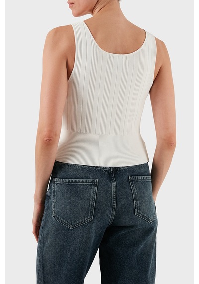 Armani Exchange Bayan Top Xw001303 Af10352 U1003 Ekru Ekru