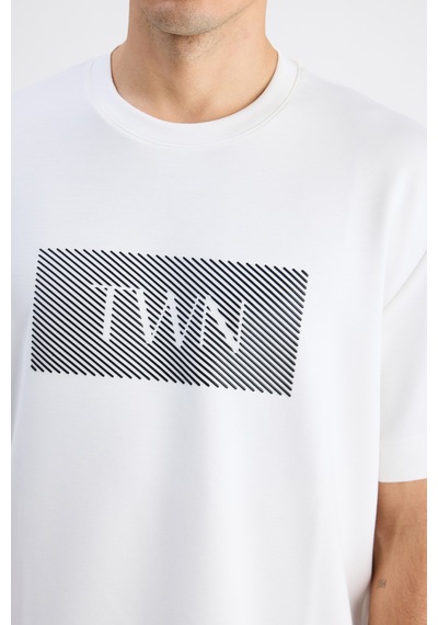 Twn Relaxed Fit Ekru Düz T-shirt 6ec146171620m Çok Renkli