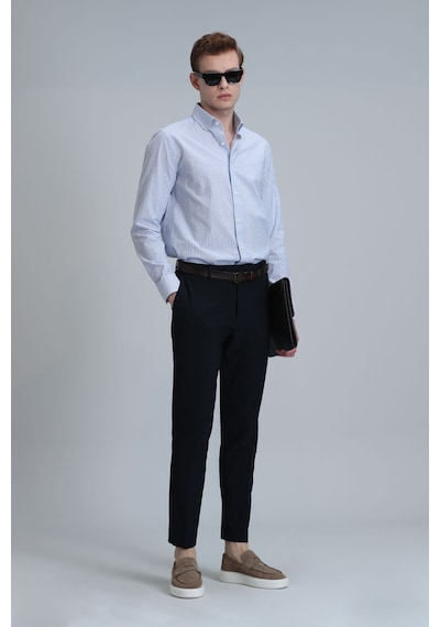 Lufian Erkek Hery Smart Chino Slim Fit Pantolon 111190318 Lacivert Lufian Erkek Hery Smart Chino Slim Fit Pantolon 111190318 Lacivert