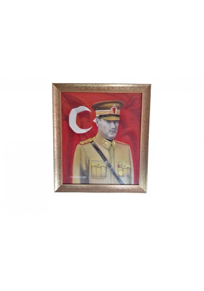 Atatürk El Yapımı Yağlı Boya Tablosu