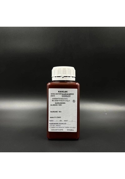Su Numune Şişesi 250 Ml Pp Tiyosülfatlı Gama Steril Amber