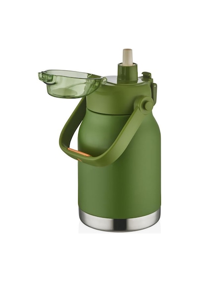 Shotay Çelik Termos Matara Phone Holder 1000ml Yeşil