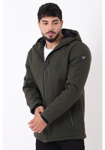 Stilkombin Uzay Kapüşonlu İçi Kürklü Softshell Kışlık Mont Pldp 3010 50454 Siyah