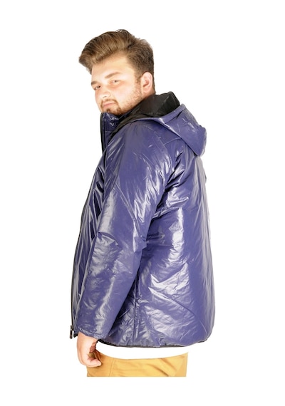 Mode Xl Büyük Beden Erkek Mont Kapüşon Basic 21034 Lacivert 001