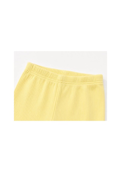 H&c Coolboy H&c Bebek Patiksiz Alt Pantolon %100 Pamuk Esnek Fitilli Ribana 0-36 Ay Sarı