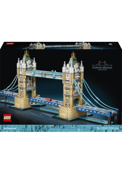 LEGO® Architecture Tower Bridge 21067 - Yetişkinler için Mikro Ölçekli Araçlar İçeren Yaratıcı Model Yapım Seti (3745 Parça)