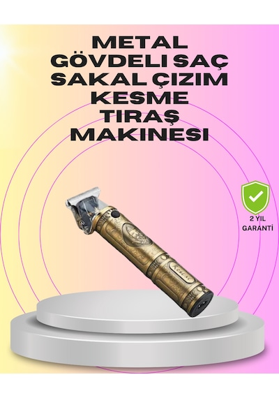 Gld-spt- Güçlü Motorlu, 4 Kılavuz Taraklı Kompakt Saç Kesme Makinesi Uzun Pil Ömürlü 2 Saat