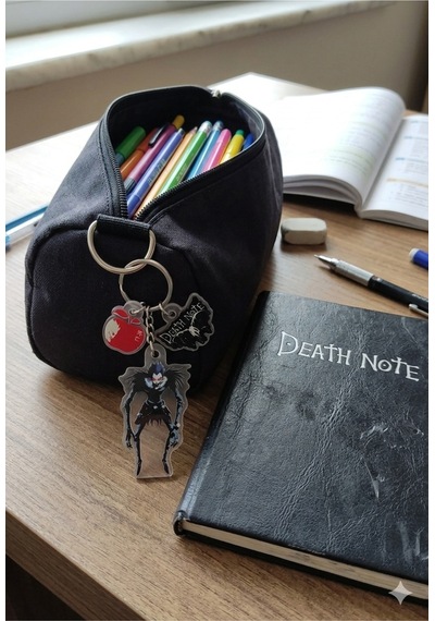 Owl Bag Death Note - Ryuk Desenli Charmlı Acrylic Anahtarlık Çanta Süsü Mıx