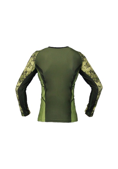 Dosmai Dijital Baskılı Uzun Kollu Rashguard Kamuflaj Rg071 Yeşil Kamuflaj