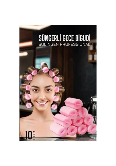 Zenvac Süngerli Gece Bigudisi Isısız Saç Şekillendirme Doğal Bukle Bigudisi 3 Cm 10 Adet 719759 Zenvac29 Diğer