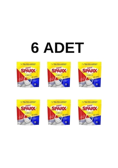 Sparx Bulaşık Makinesi Deterjanı 30lu 6 Adet