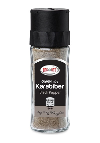 5 Adet Bağdat Öğütülmş Karabiber Tuzluklu Cam 55 G