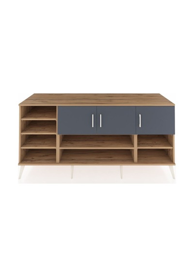 Kronos Konsol 9 Raflı 3 Kapaklı 176x59x83 Çam-antrasit/çam Antrasit/çam Kronos Konsol 9 Raflı 3 Kapaklı 176x59x83 Çam-antrasit/çam Antrasit/çam