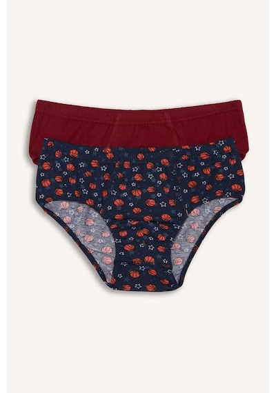 Defacto Desenli Penye 2li Slip Külot Erkek Çocuk H5947a826smnv30 Lacivert-nv30