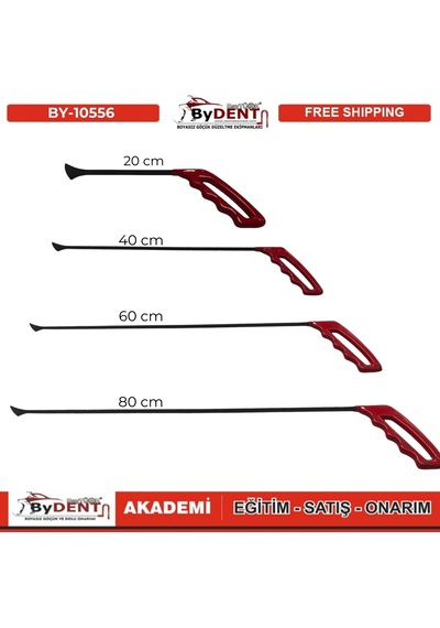 Pdr Boyasız Göçük Düzeltme 4 Parça Balina Kuyruğu Çubuk Seti